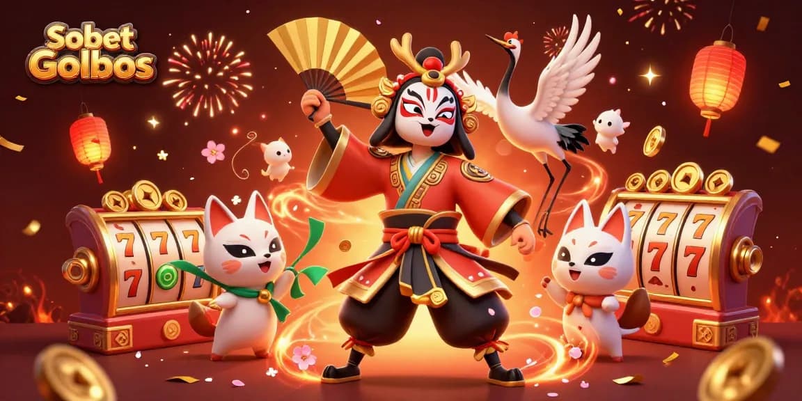Engage in thrilling gameplay with Sbobet Golbos, spotlighting vibrant characters and lively slot elements.