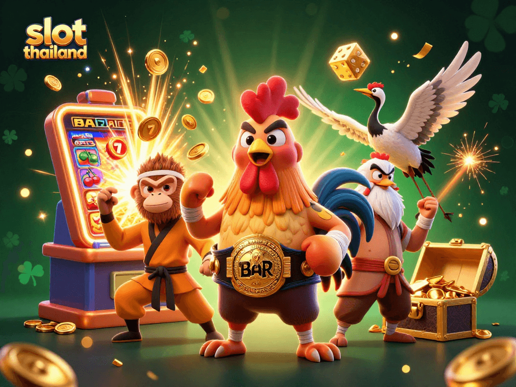Merasakan keseruan berlomba jackpot dengan slot thailand pada mesin slot yang meledak dengan koin.