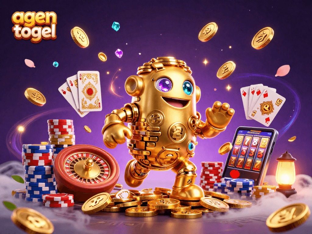 Spin the excitement as agen togel reveals vibrant treasures and thrilling game elements in a dazzling scene.