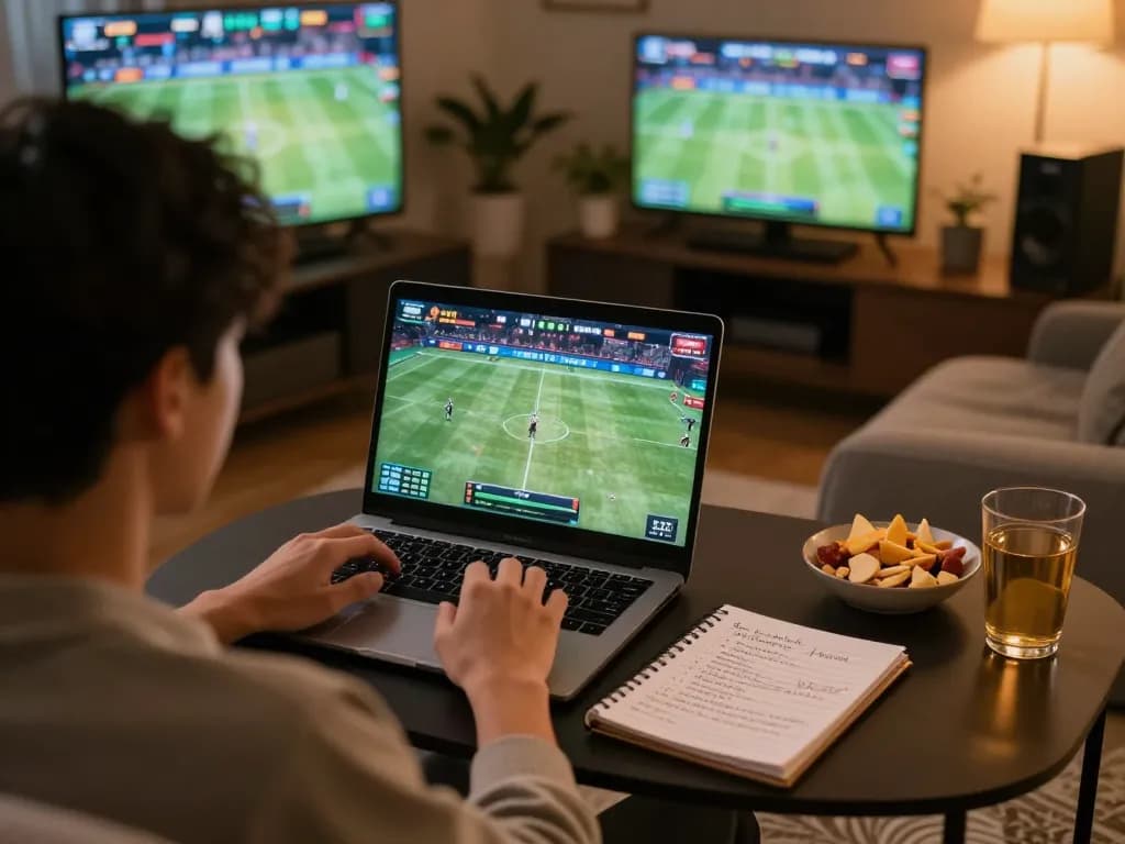 Engaging in sports betting online with ligasedayu from the comfort of home, analyzing stats and strategies.