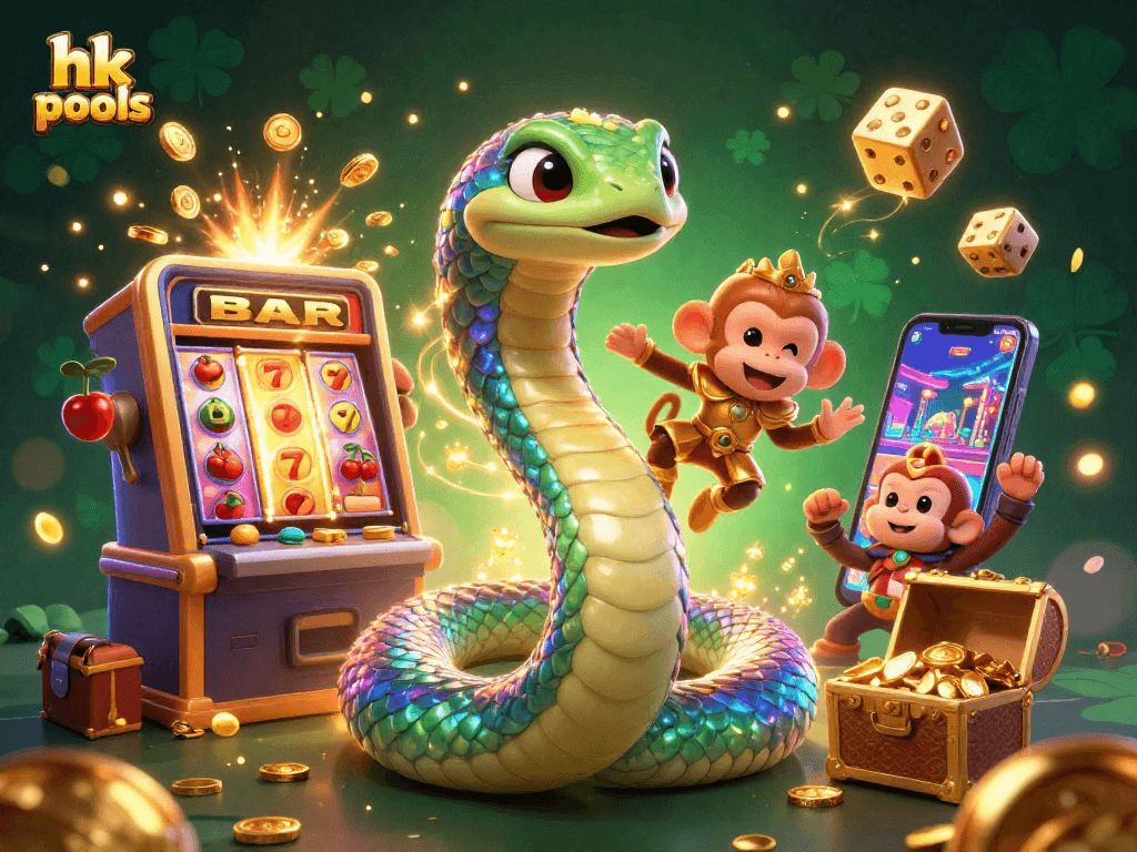 Menangkan hk pools dengan slot berjenis baru dan simbol keberuntungan dalam ilustrasi kasino interaktif.