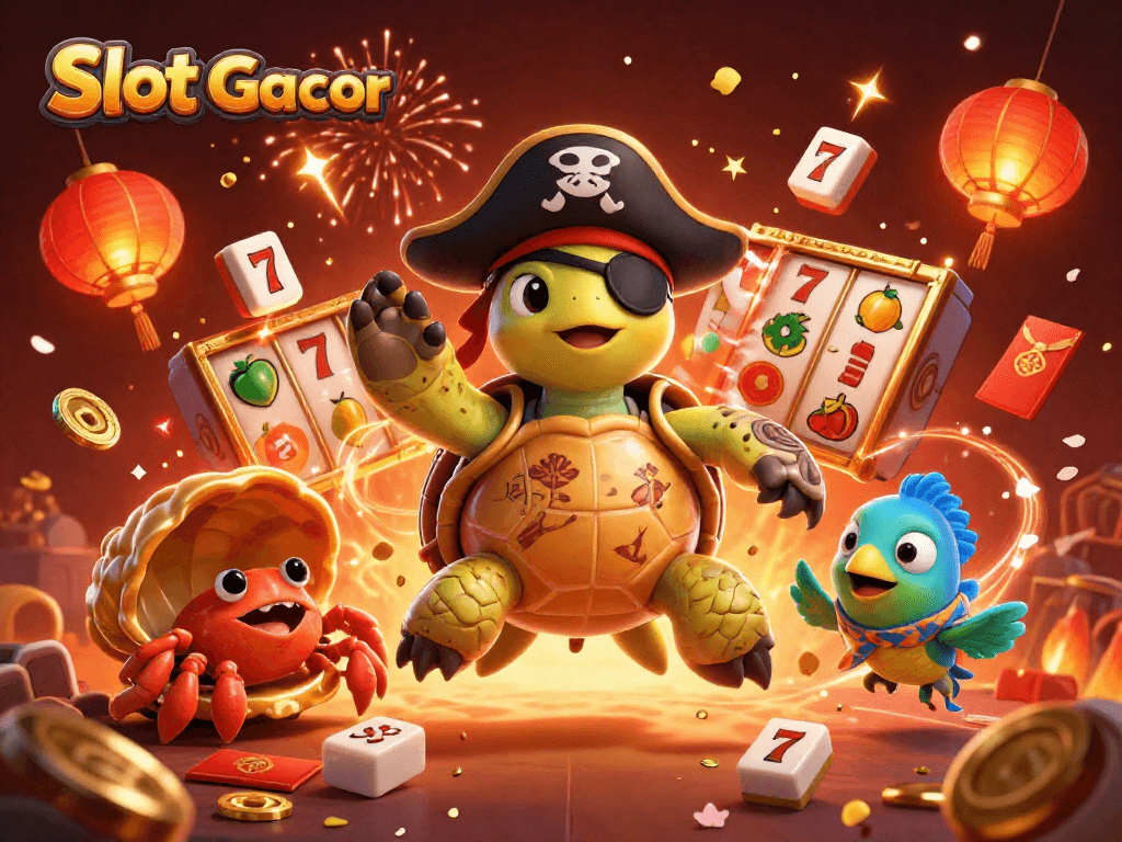 Permainan Slot Gacor dengan Roda Slot dan Karakter Lucu dalam Suasana Meriah