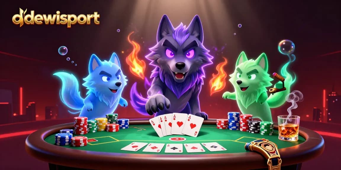Experience high-stakes poker action with dewisport's thrilling gaming atmosphere.