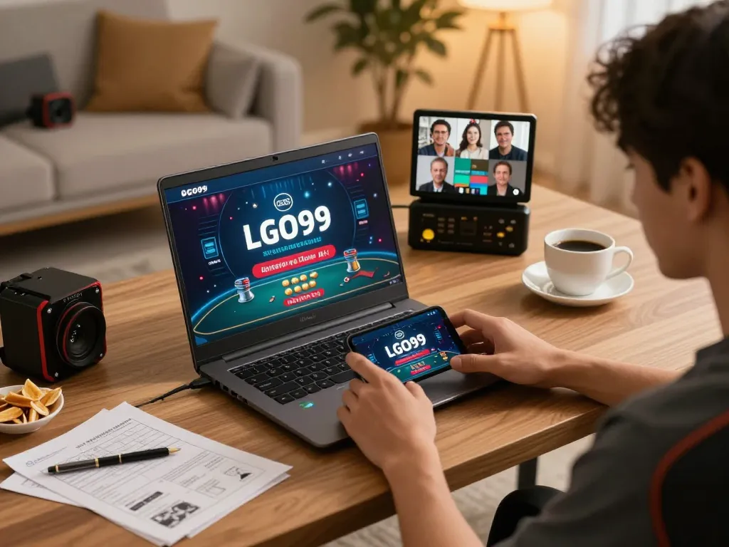 LGO99 Situs Game Online Terpercaya Di INDONESIA ditampilkan di laptop saat menikmati pengalaman bermain game di rumah dengan nyaman.