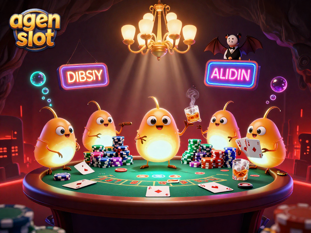 Menangkan agen slot dengan permainan kasino yang dipandu oleh dealer kelelawar di kasino gua yang bercahaya.