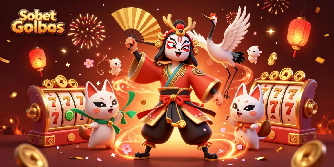 Engage in thrilling gameplay with Sbobet Golbos, spotlighting vibrant characters and lively slot elements.