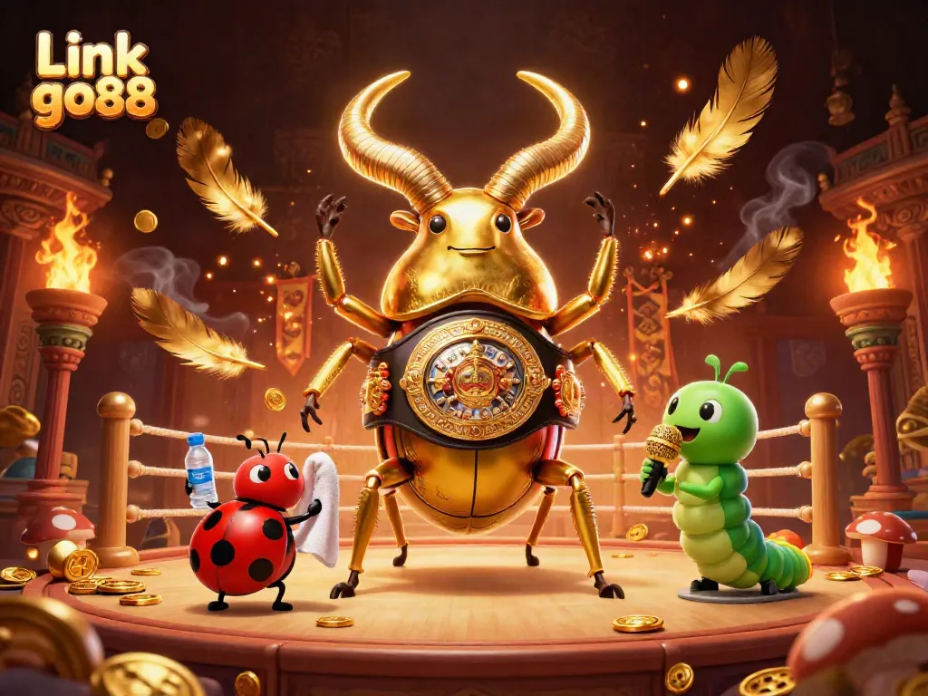Engage with Link go88's vibrant casino scene featuring bold characters in a dynamic setting.