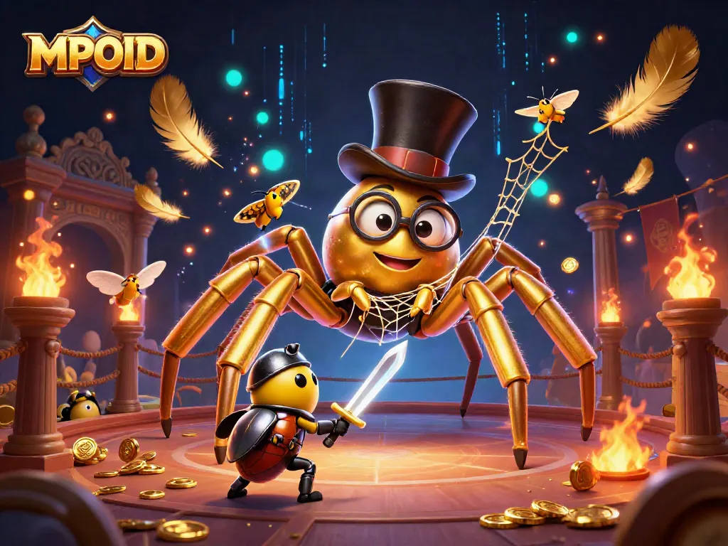 Experience MPOID action in a vibrant casino scene with characters and dynamic elements.
