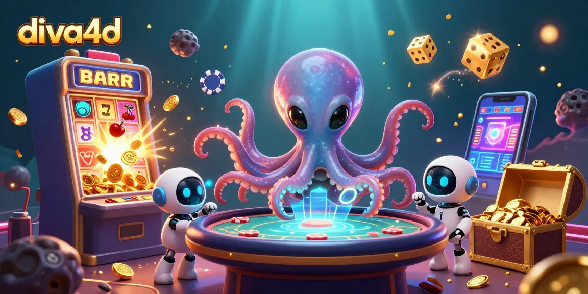Permainan togel online di diva4d dengan lingkungan yang menarik dan simbol kasino yang memukau.