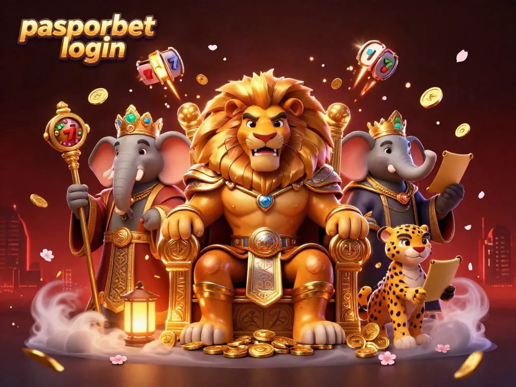 Masuk ke dunia judi online dengan pasporbet login, raja singa dan teman-temannya beraksi.