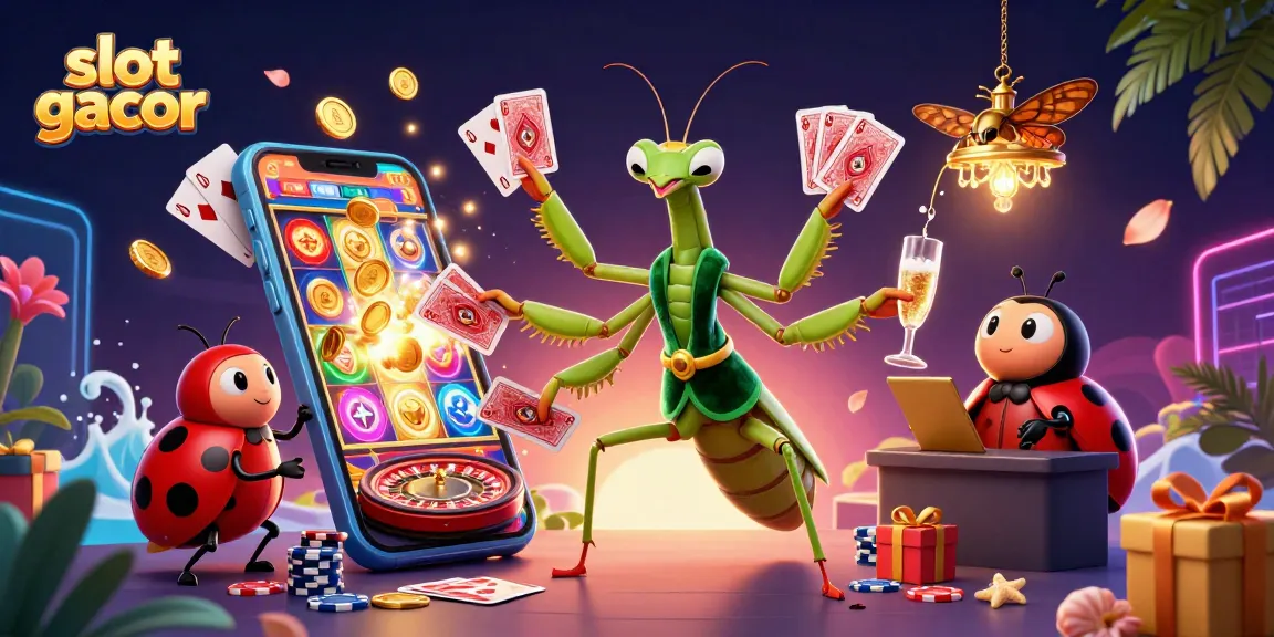 Menangkan slot gacor dengan kartu dan chip di kasino digital yang meriah.