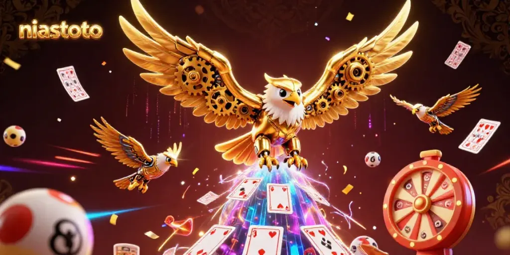 NIASTOTO mengakses situs toto digital melalui ilustrasi 3D menarik dengan elemen permainan