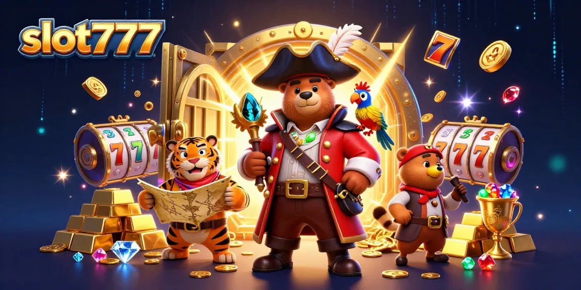 Jelajahi slot777 dengan beragam simbol dan peta harta karun dalam ilustrasi yang menakjubkan ini.
