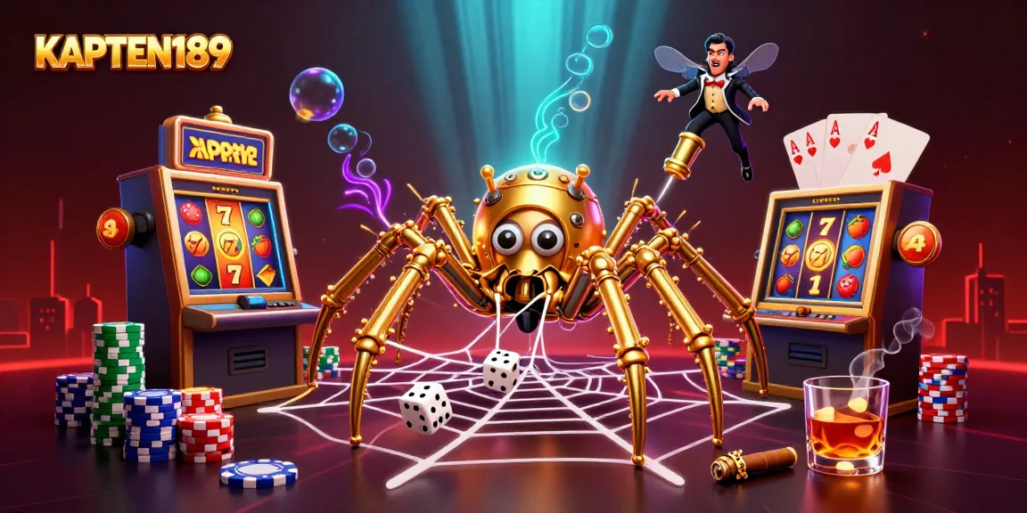 KAPTEN189 merayakan keberuntungan dengan gambar slot online, menampilkan simbol keberuntungan dan suasana pertaruhan yang semarak.