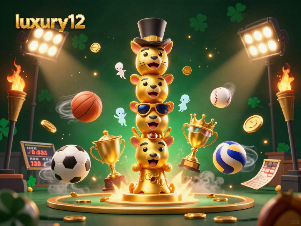 Experience the thrill of betting in luxury12, with a dynamic 3D illustration capturing the lively casino spirit.
