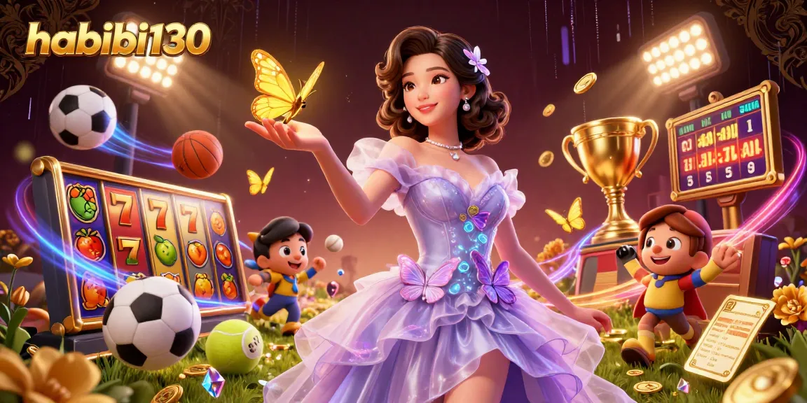 Capture the excitement of habibi130 with vibrant slot reels and dynamic gaming elements!