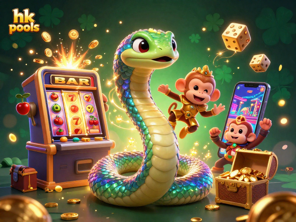 Menangkan hk pools dengan slot berjenis baru dan simbol keberuntungan dalam ilustrasi kasino interaktif.
