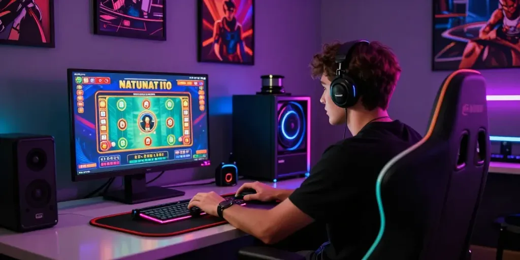 Pengalaman bermain natunatoto di platform game online, pemain terlibat dalam permainan dengan dealer langsung.
