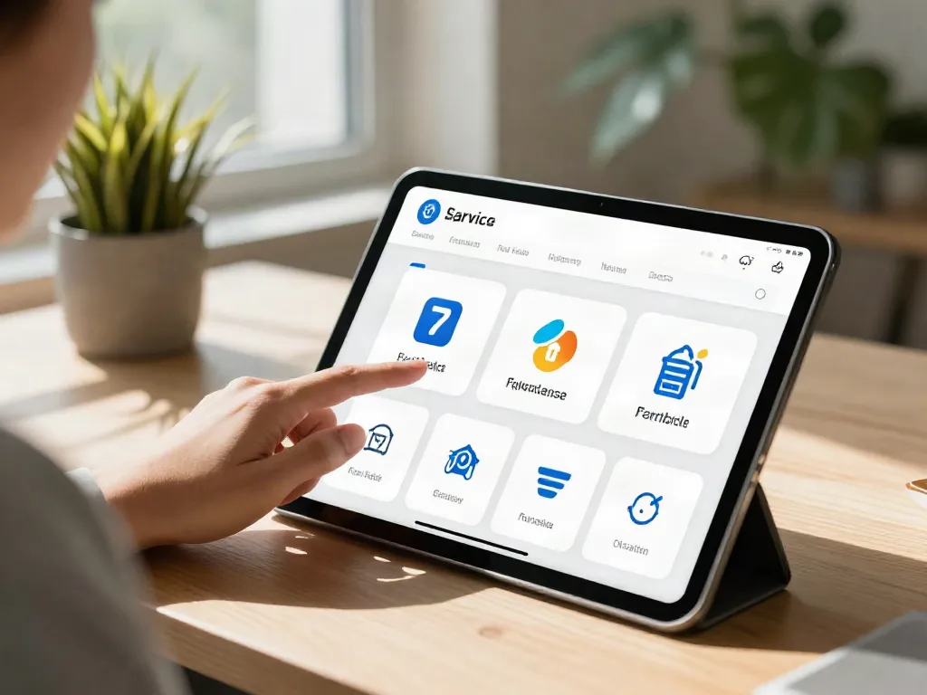 Pengguna DEWITOGEL menggunakan aplikasi layanan digital dengan navigasi jelas dan respons cepat.