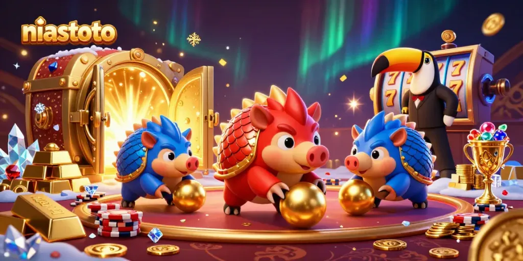 niastoto menghadirkan pangolin pesaing dalam pertempuran kasino yang menarik dengan chip poker dan slot