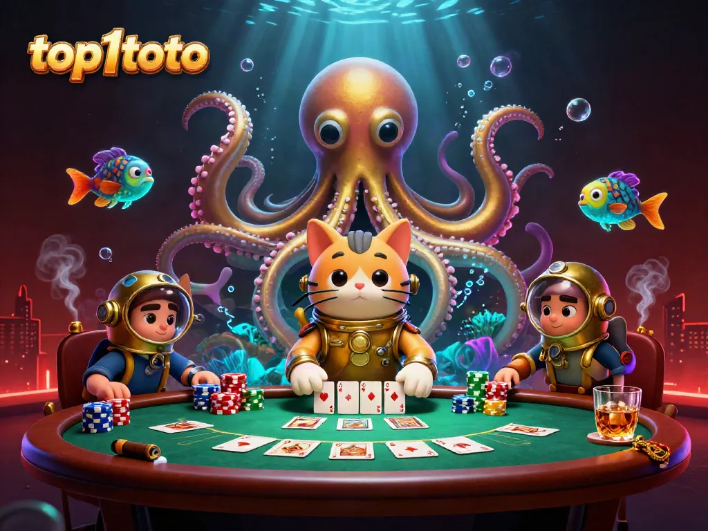 Menangkan taruhan Anda dengan panduan top1toto dan keceriaan dari kraken 3D yang berkilau.