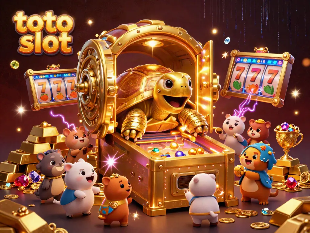 Menggandakan keseruan permainan toto slot dengan kura-kura emas raksasa dan banyak harta karun.