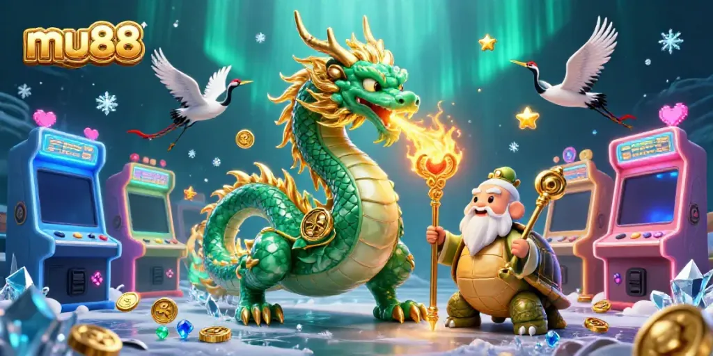 Engage with mu88's dynamic gaming adventure in an ultra-detailed casino illustration scene.