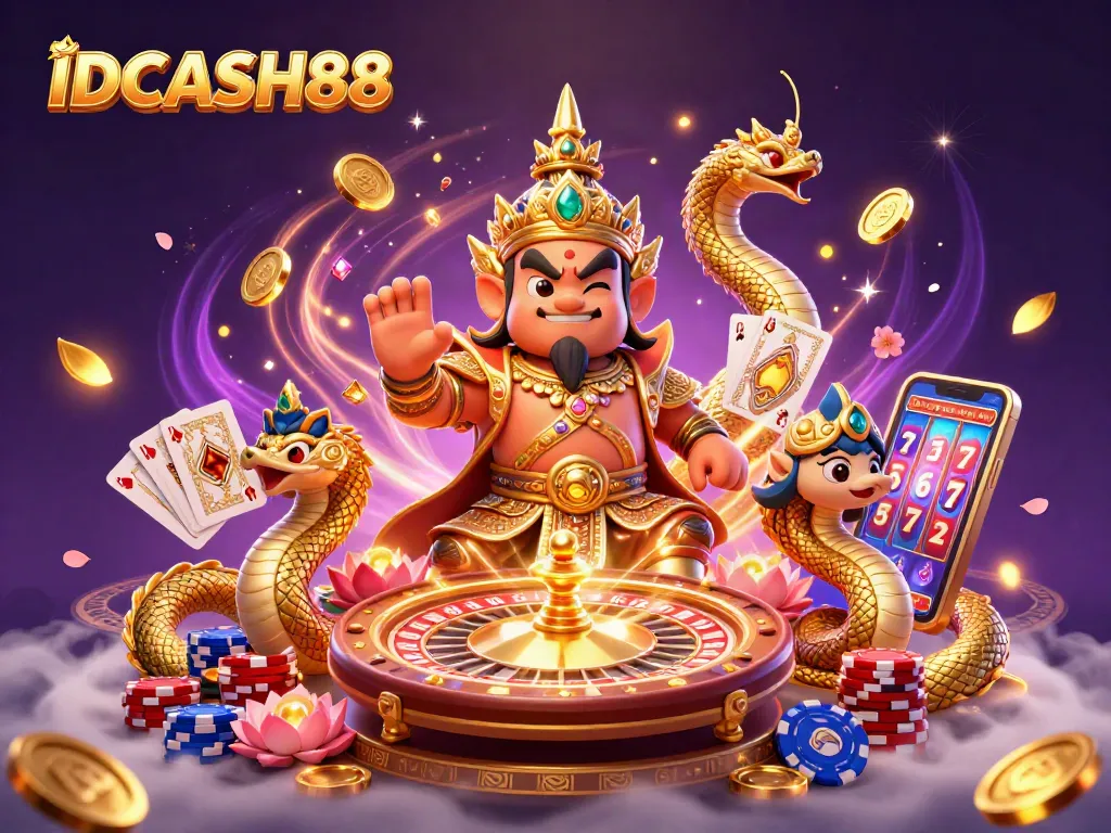 Experience thrilling gaming at IDCASH88 with vibrant elements of luck, skill, and excitement.