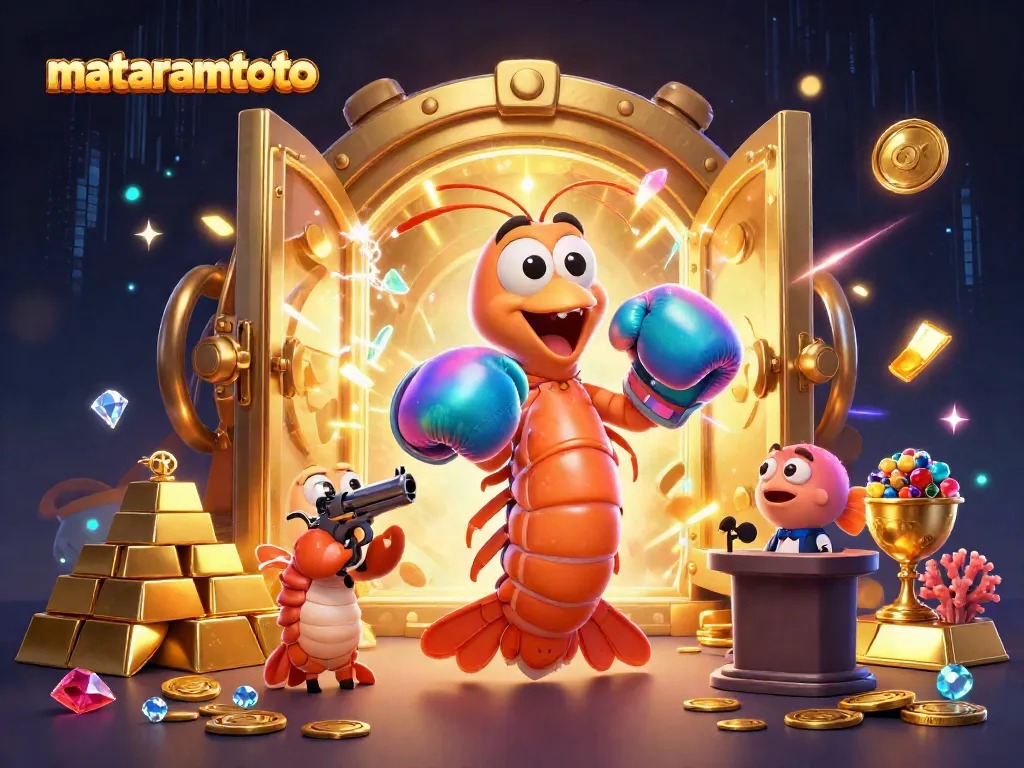 Engage with exciting mataramtoto casino games featuring vibrant characters in a treasure-filled setting.