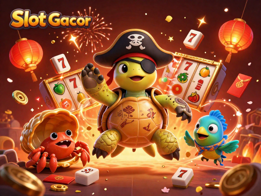 Permainan Slot Gacor dengan Roda Slot dan Karakter Lucu dalam Suasana Meriah