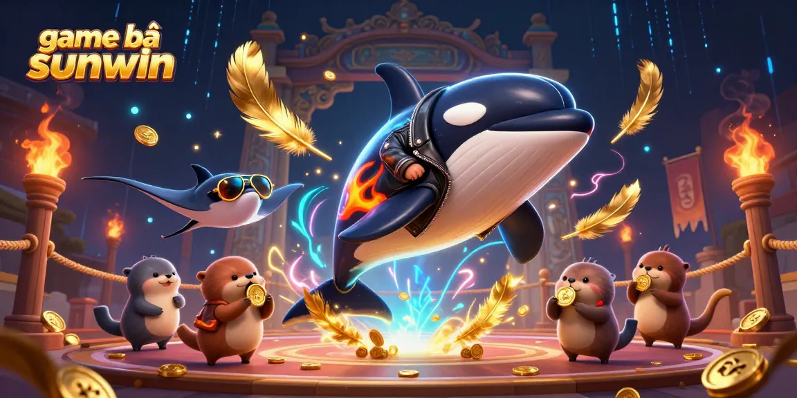 Engaging game bài sunwin scene with vibrant characters and dynamic elements evoking a casino atmosphere.