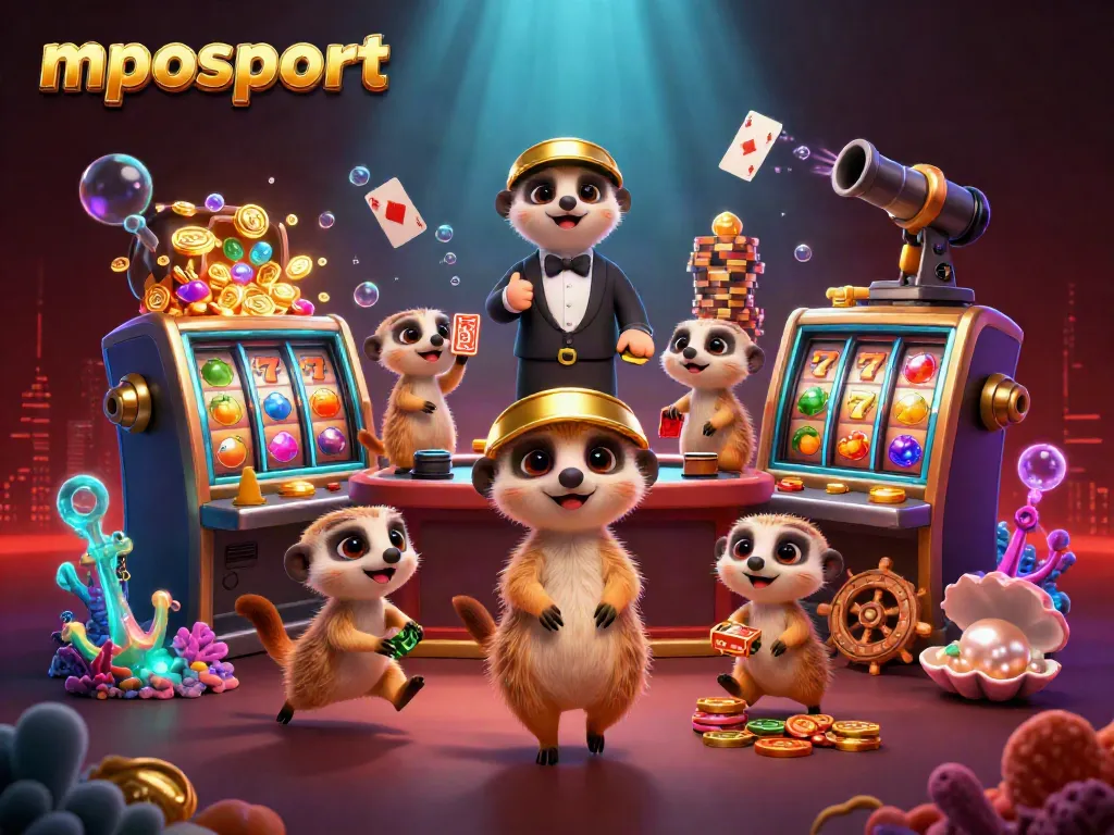 Meerkat yang terampil memimpin operasi kasino di mposport dengan suasana yang meriah dan penuh warna