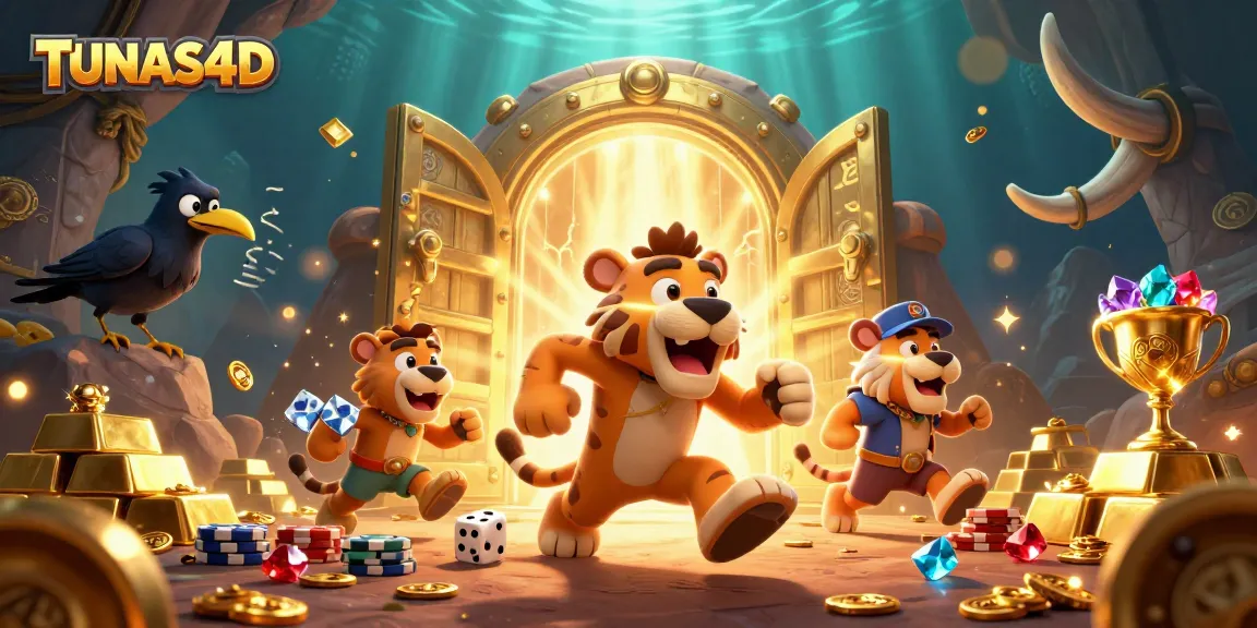 Experience TUNAS4D's thrilling casino adventure with vibrant gems and gold!