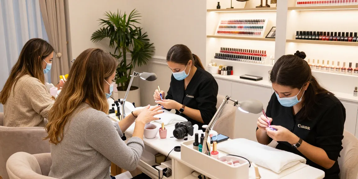 Pengalaman mewah di salon kuku LUXURY 12 dengan teknik nail art yang menawan dan suasana elegan.