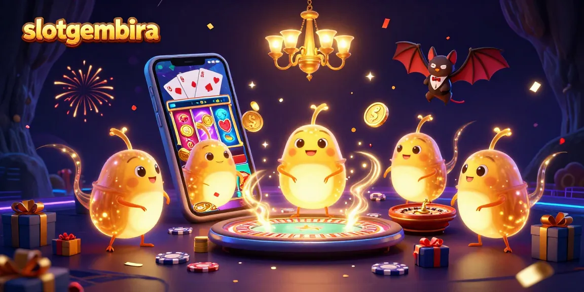 Slotgembira menghadirkan pengalaman bermain slot interaktif dengan lampu neon dan dealer unik di kasino.