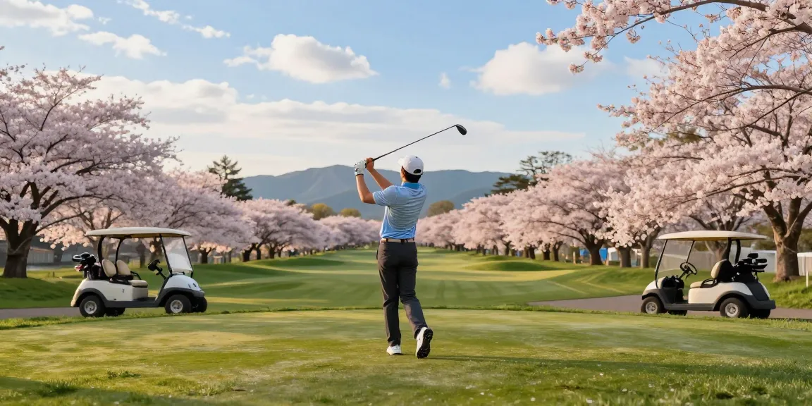 Menikmati lapangan golf di Kato City dengan pemandangan bunga sakura, menawarkan pengalaman bro178 link alternatif yang tak terlupakan.