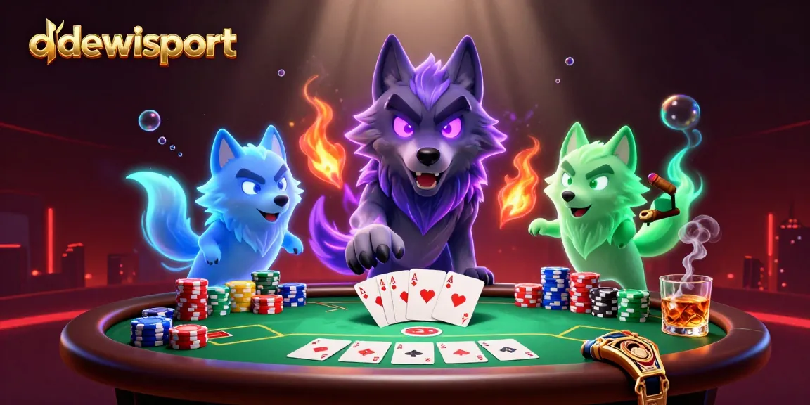 Experience high-stakes poker action with dewisport's thrilling gaming atmosphere.