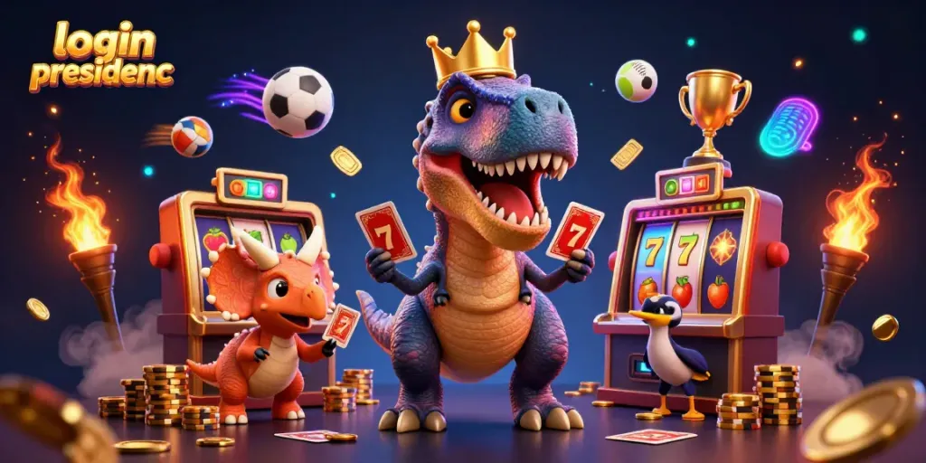 Play exciting games with login presidencc featuring fun characters and dynamic gambling elements.