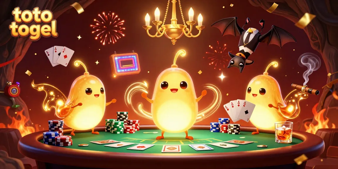Menang besar di toto togel dengan suasana kasino yang meriah dan energik.