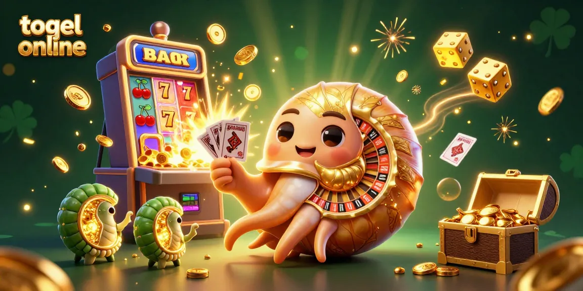Menang togel online dengan tampilan menawan dari kupon dan simbol kasino dalam ilustrasi.