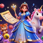 Nego77 celebrates online casino excitement with a dynamic 3D illustration featuring vibrant lottery elements.