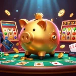 Gambar slot yang menarik di Agen Link Slot Gacor Dana dengan karakter kartun dan simbol jackpot di latar belakang.